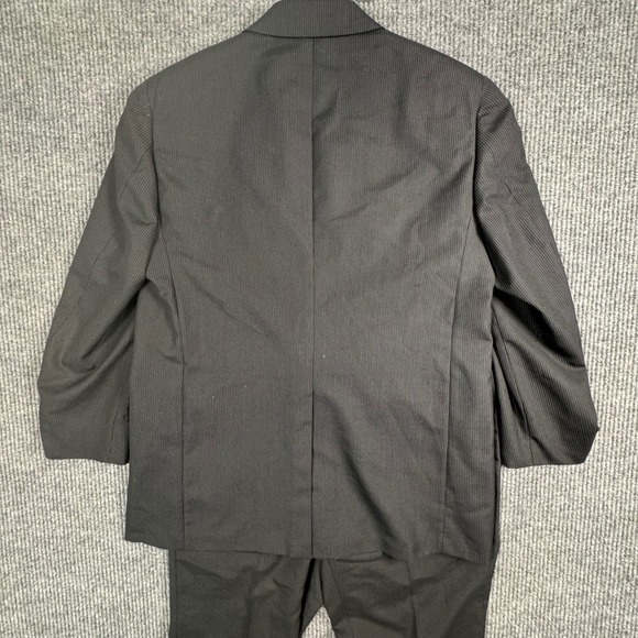 Vintage Hart Schaffner Marx 42R Suit Viracle Pinstripe Wool Gray 2-Piece USA - Picture 10 of 16